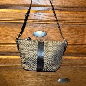 Coach Jacquard Signature Mini Bag Brown